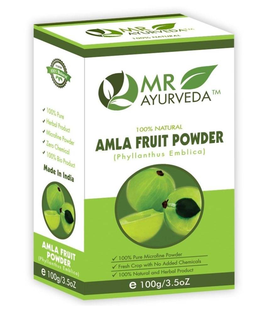     			MR Ayurveda Amla Powder for Soft, Shiny Hair Scalp Treatment 100 g