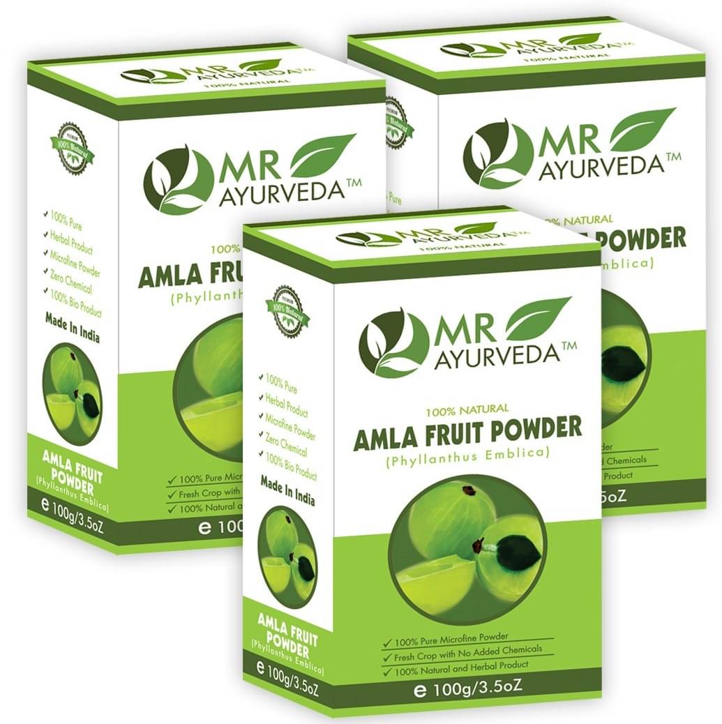MR Ayurveda Premium Quality Amla Powder Hair Scalp Treatment 300 g Pack of 3 MR Ayurveda Premium Quality Amla Powder Hair Scalp Treatment 300 g Pack of 3