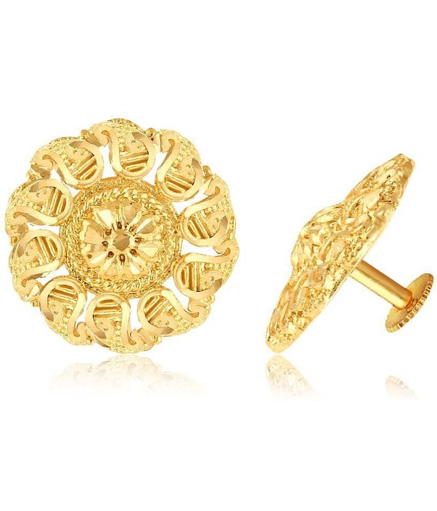 Traditional wear South Screw back alloy Gold Plated Stud Earring for Women and Girls - Earrings | Buy online on ZillyBuy