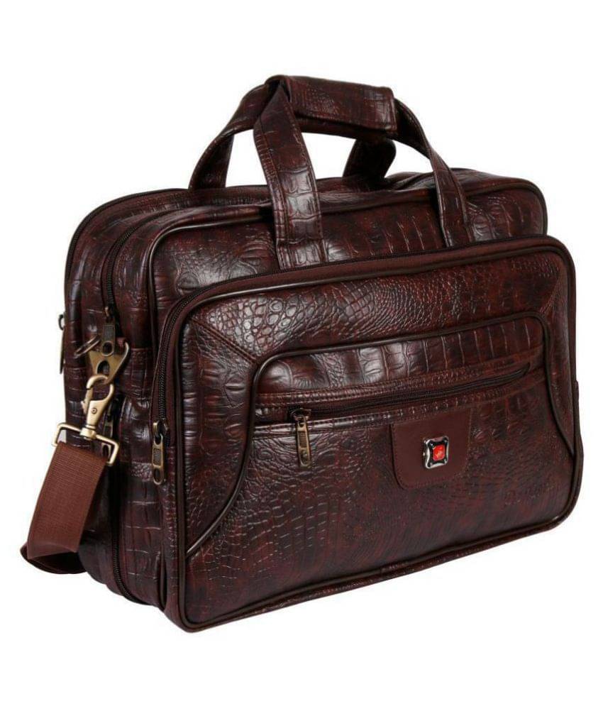 Da Tasche - Brown Leather Office Bag Da Tasche - Brown Leather Office Bag