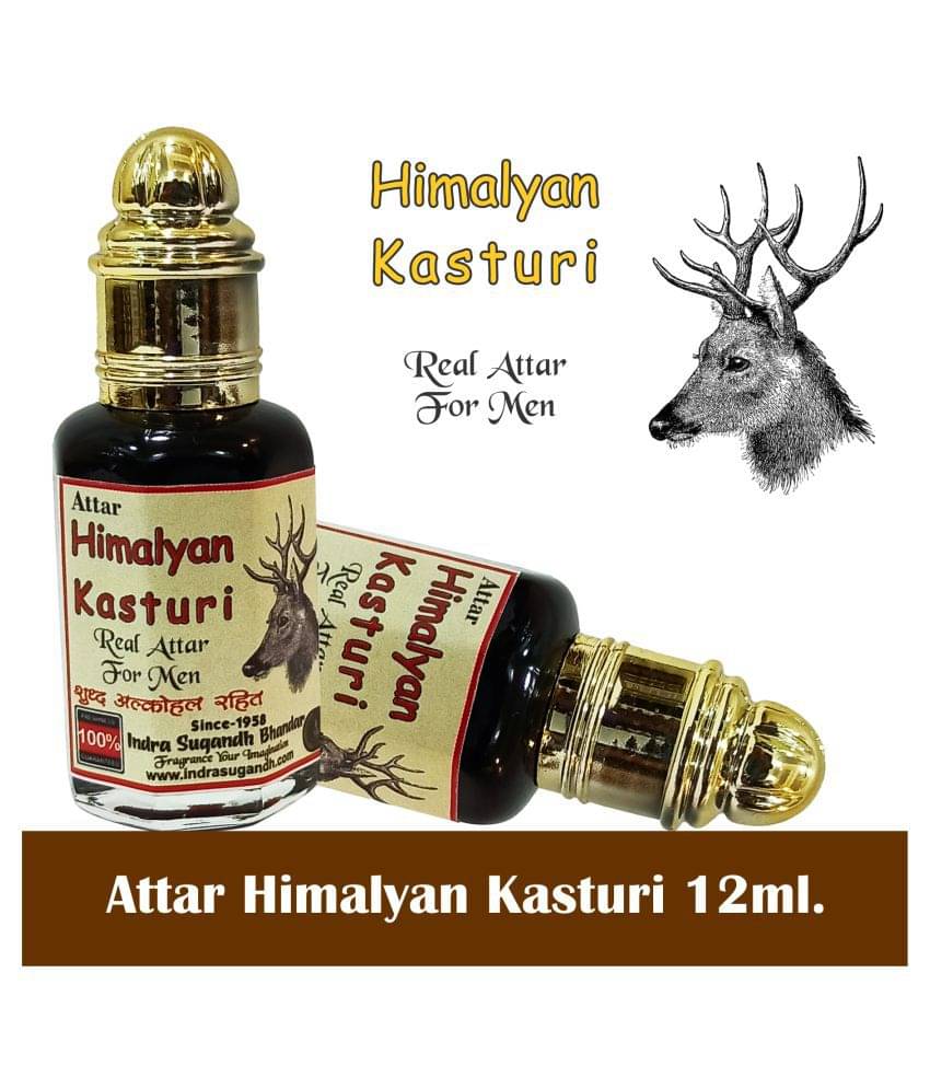    			INDRA SUGANDH BHANDAR - Himalayan Kasturi Attar For Men & Women 12ml Pack Of 1