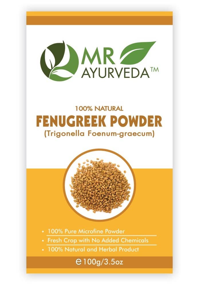 MR Ayurveda 100% Organic Fenugreek Powder Hair Scalp Treatment 100 g