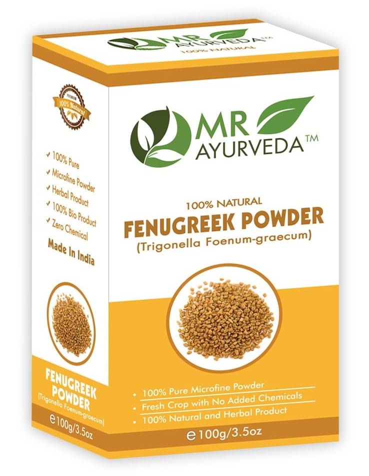     			MR Ayurveda Fenugreek Powder for Shiny Smooth and Beautiful Hair Scalp Treatment 100 g