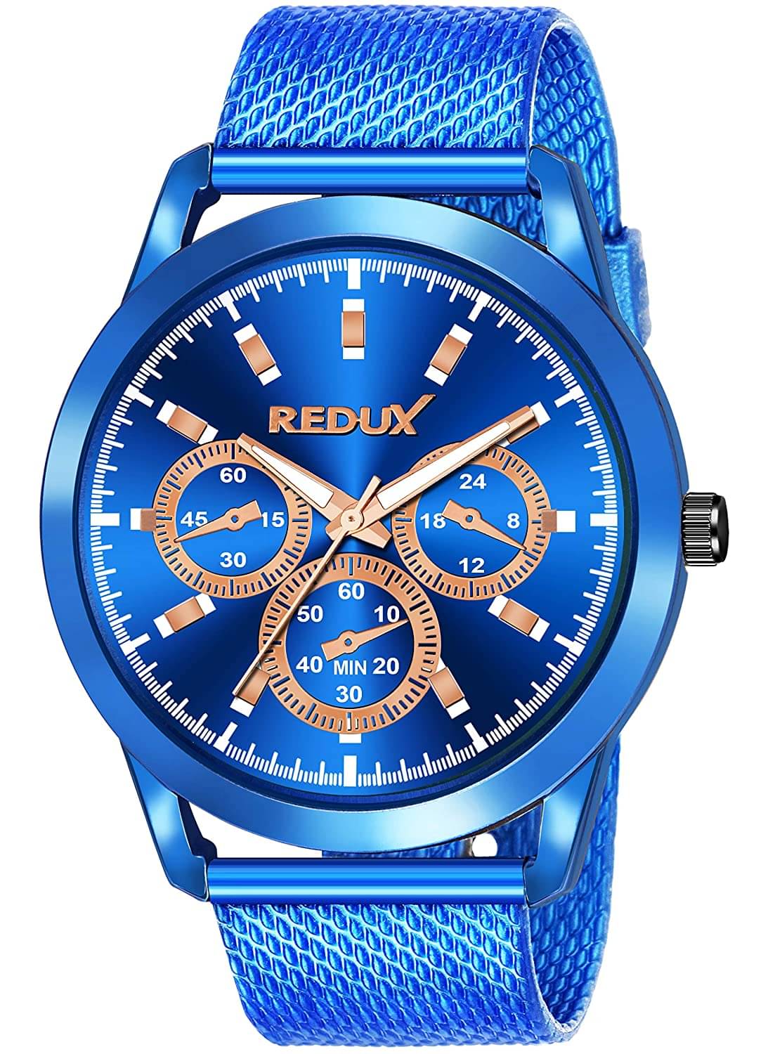     			Redux RWS0357S Blue Dial Leather Analog Men's Watch