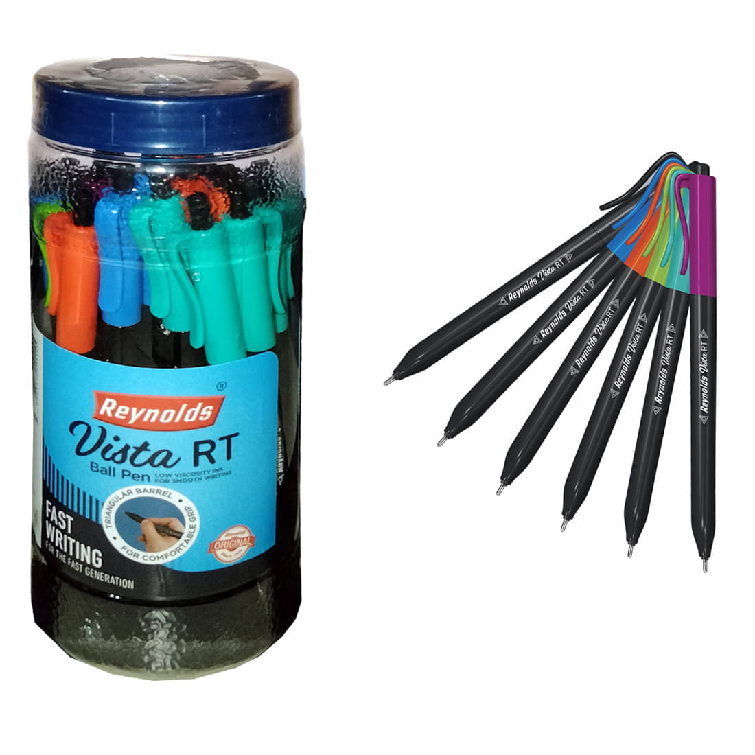    			Reynolds Vista Ball Pen Jar-25 Ct -Blue (Pack of 3)
