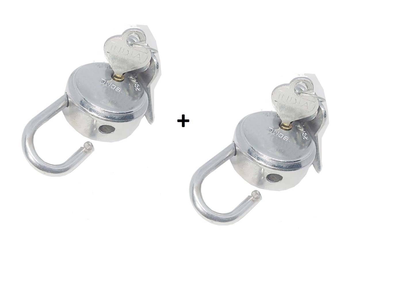 Set of 2 Mini lock and keys for luggage, Bag, Travelling purpose, Size 25 MM Set of 2 Mini lock and keys for luggage, Bag, Travelling purpose, Size 25 MM