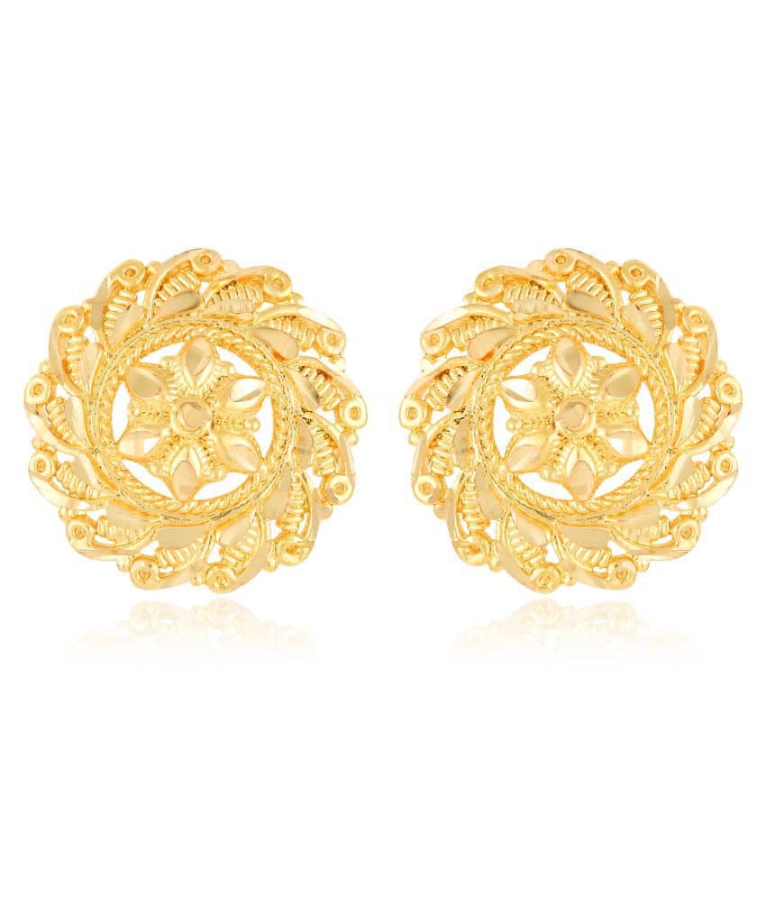 Vighnaharta wedding and Party wear Gold Plated alloy Stud Earring for Women and Girls (VFJ1256ERG) - Earrings | Buy online on ZillyBuy
