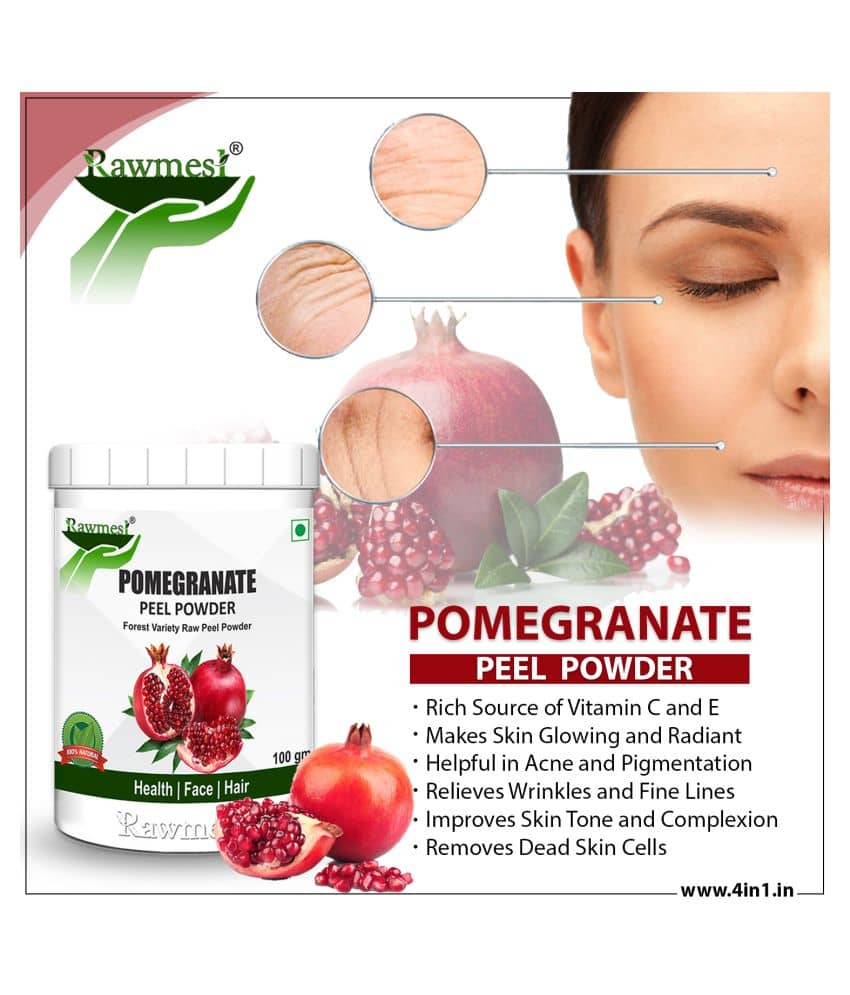 rawmest Pomegranate Powder 400 gm Multivitamins Powder Pack of 4