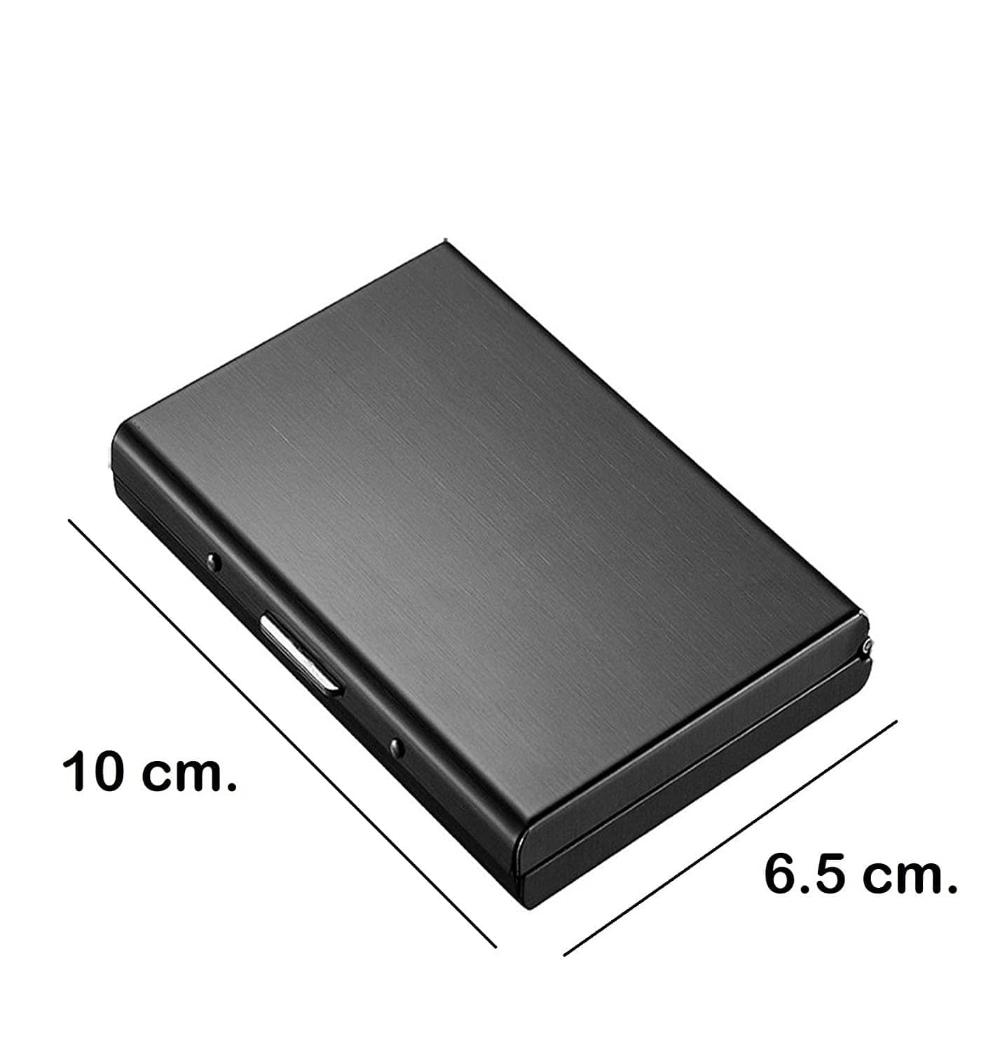 FSN-High Quality Stainless Steel  Black ATM Card Holder - Handbags | Buy online on ZillyBuy