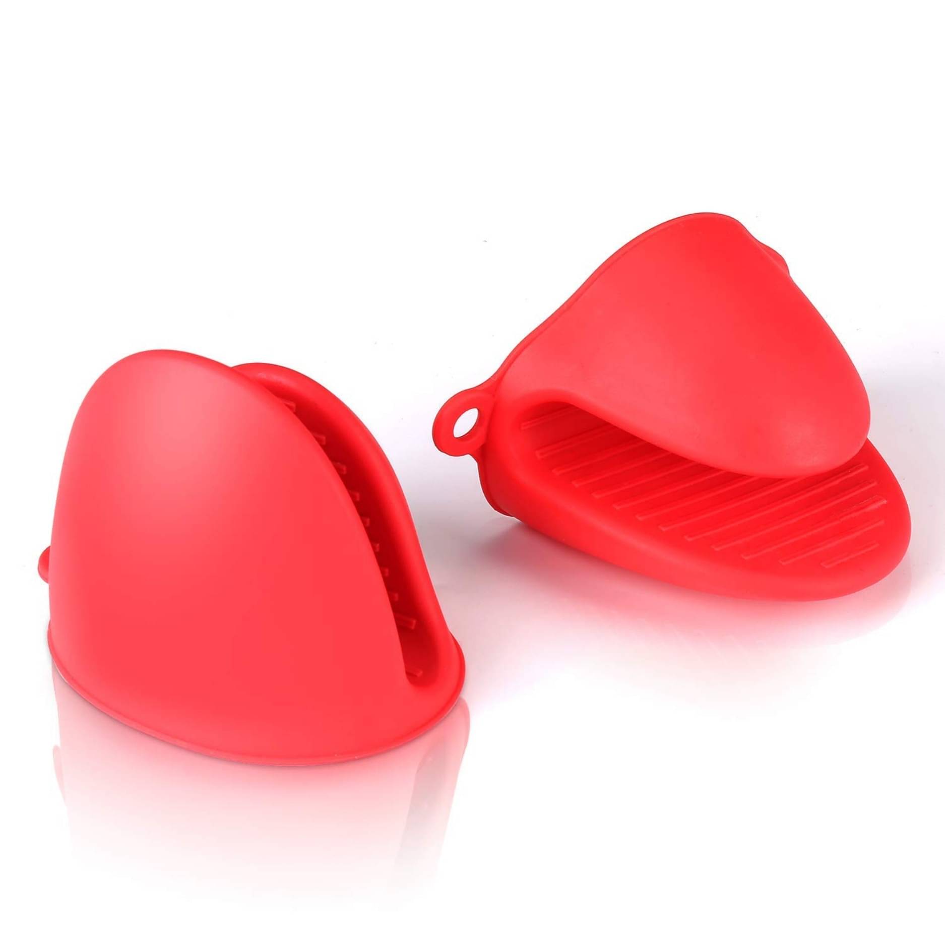     			Sakshi Enterprise Set of 2 Silicone Microwave Oven Heat Resistant Pinch Grip Mitten Oven Mitt(multi color)