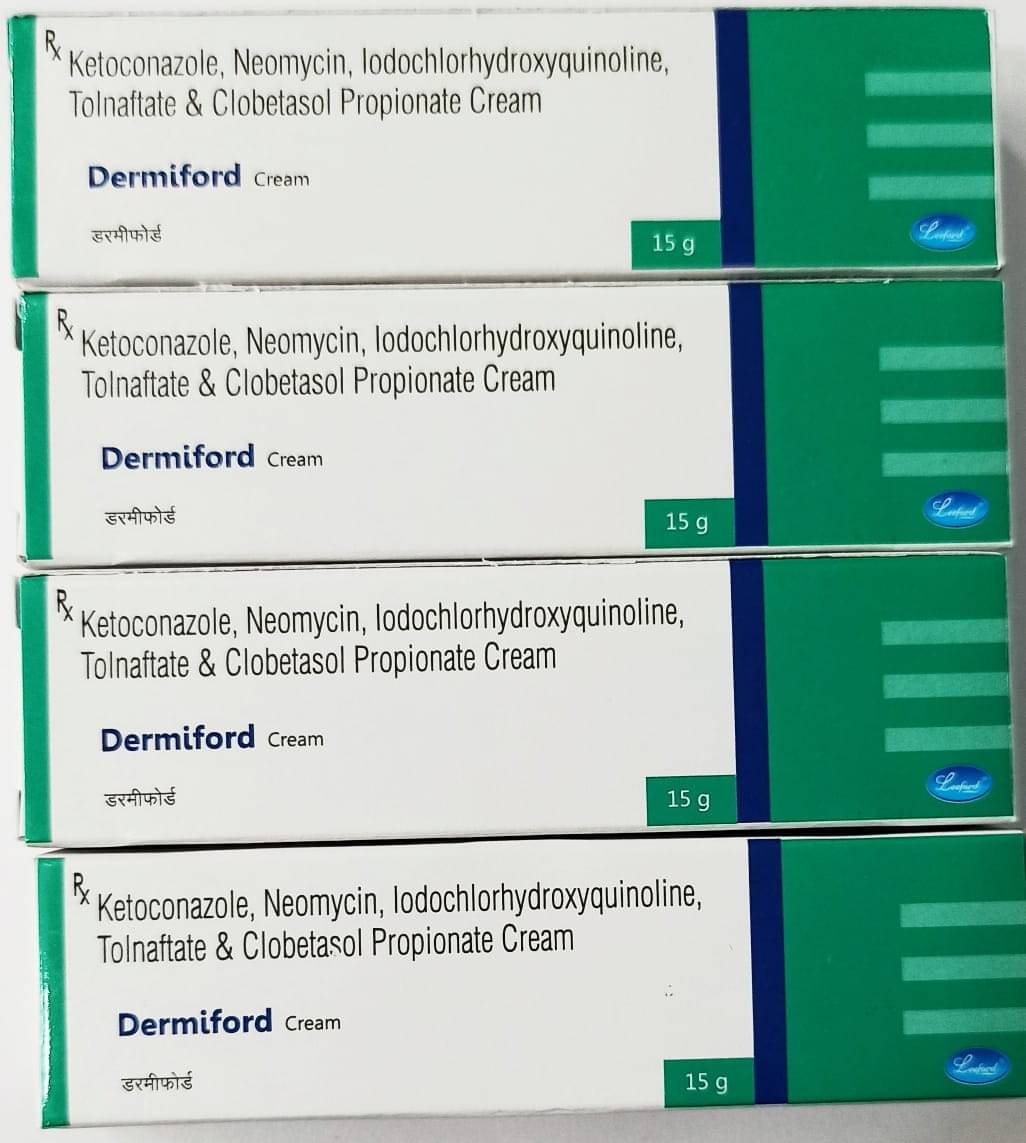     			DERMIFORD 15 GM ( PACK OF 4) Day Cream 60 gm Pack of 4