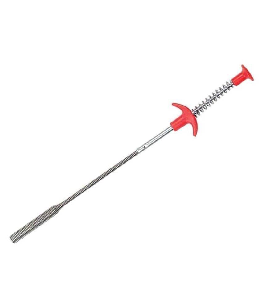 Goyam Hair Catching Sink Overflow Drain Cleaning Drain Clog Water Pipe Sink Cleaner Snake Unblocked Kitchen Bath Rod Hair Remover (90cm_Red_Color) Goyam Hair Catching Sink Overflow Drain Cleaning Drain Clog Water Pipe Sink Cleaner Snake Unblocked Kitchen Bath Rod Hair Remover (90cm_Red_Color)