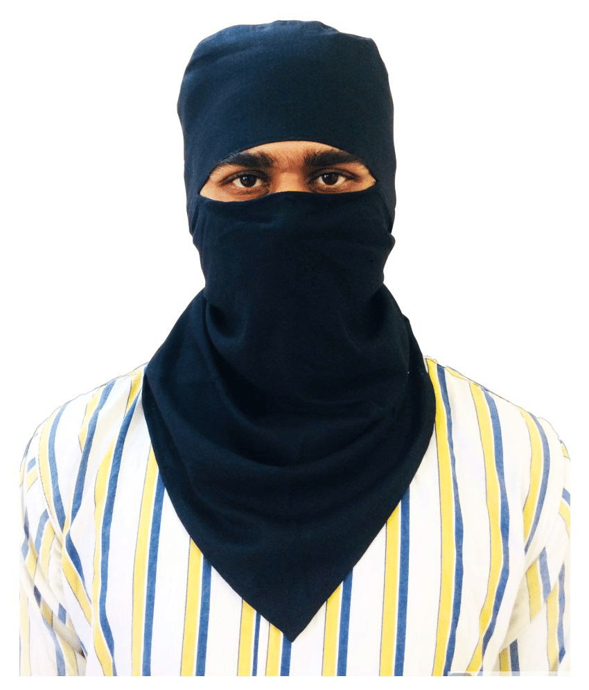 KALY Black Solid Cotton Scarves For Winters - Jewellery Sets | Buy online on ZillyBuy