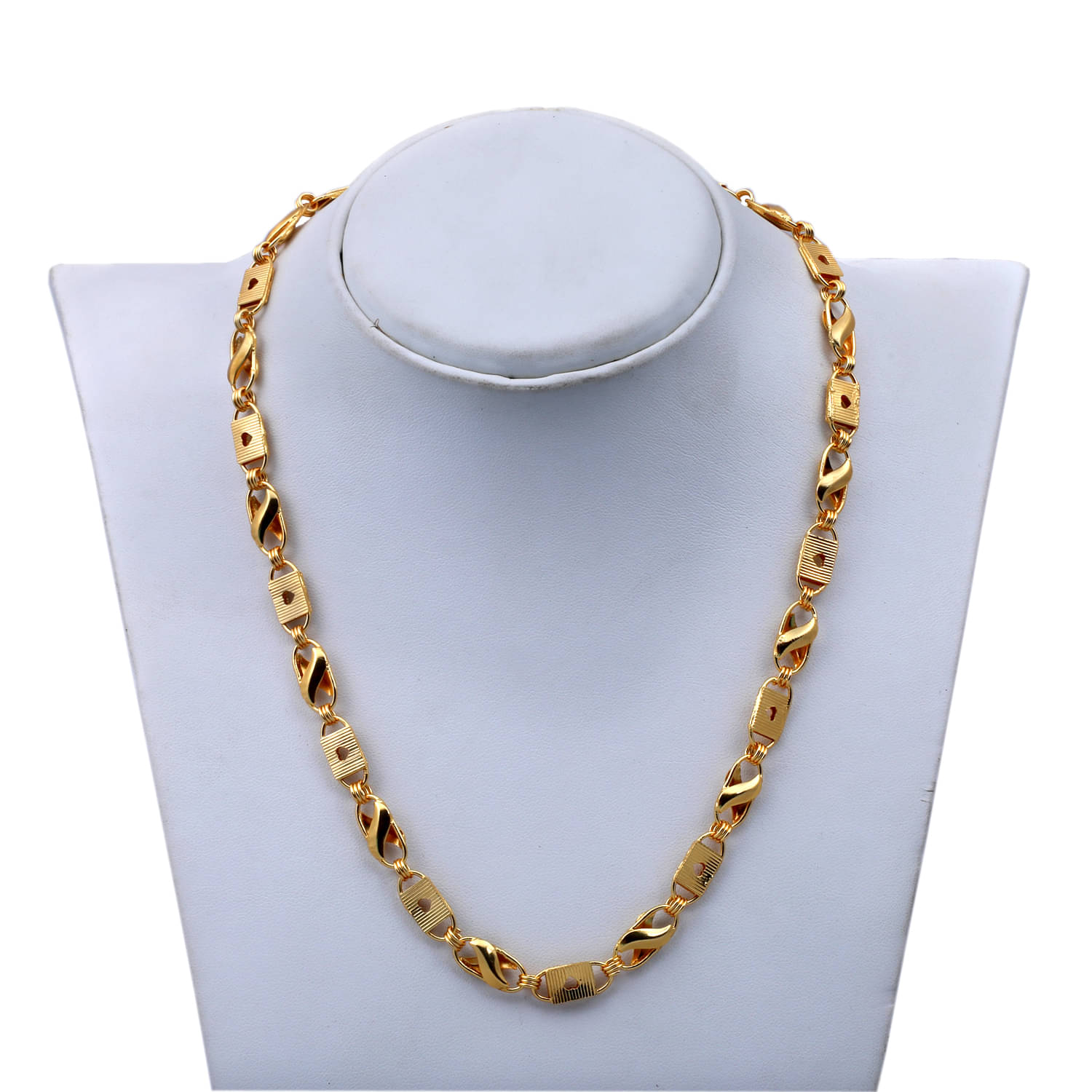     			Shankhraj Mall Gold Plated Mens Necklace Chain-1002