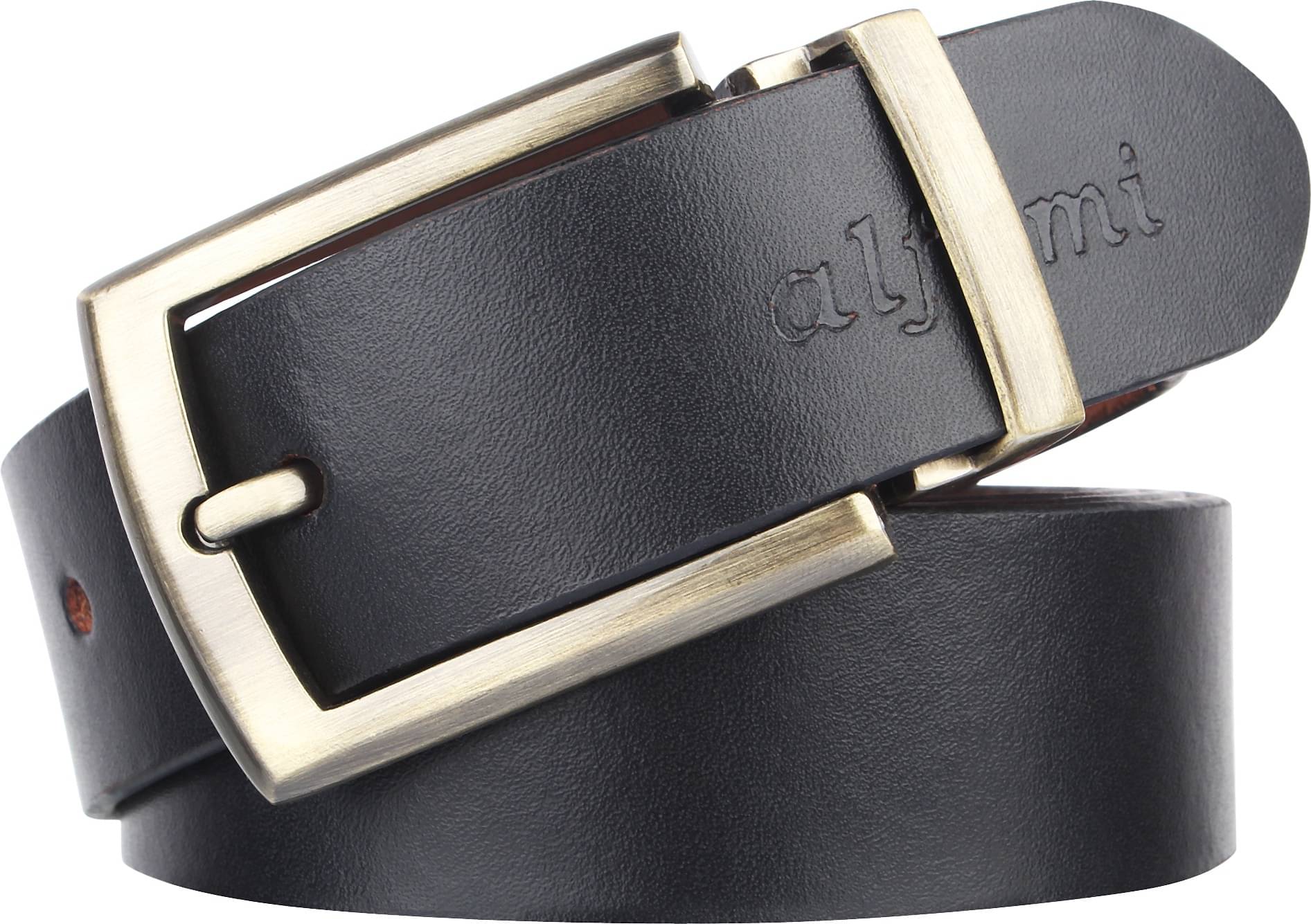     			URBAN ALFAMI - Black Leather Men's Formal Belt ( Pack of 1 )