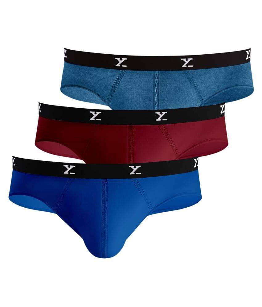 XYXX Pack of 3 Modal Briefs For Men's ( Multi ) XYXX Pack of 3 Modal Briefs For Men's ( Multi )