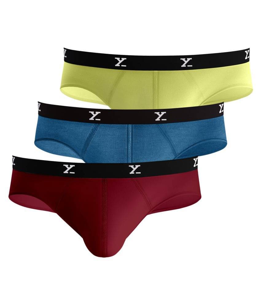 XYXX Pack of 3 Modal Briefs For Men's ( Multi ) XYXX Pack of 3 Modal Briefs For Men's ( Multi )