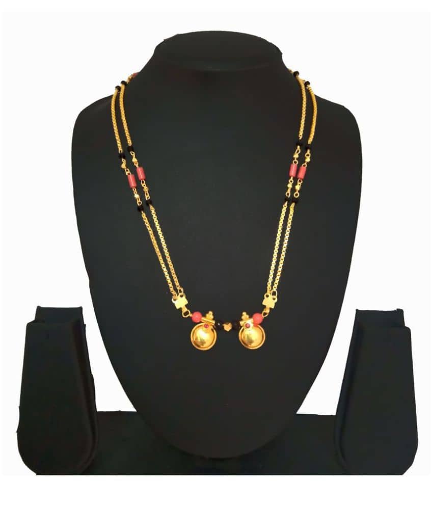 SHANKH-KRIVA Golden Mangalsutra ( Pack of 1 )