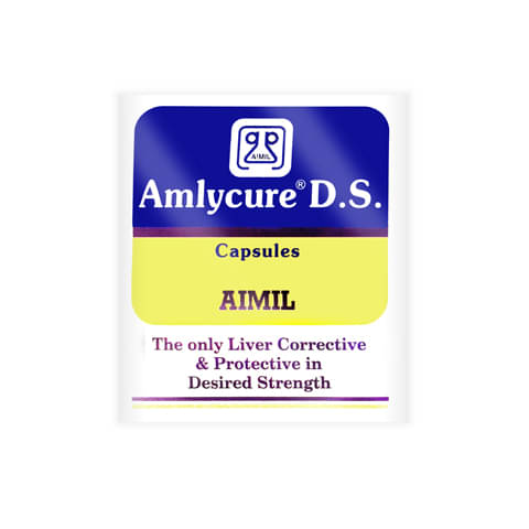 AIMIL Amlycure D.S. Capsules Liver Health Protector Natural Liver Herbal Tonic Metabolism Booster 20 No.s AIMIL Amlycure D.S. Capsules Liver Health Protector Natural Liver Herbal Tonic Metabolism Booster 20 No.s