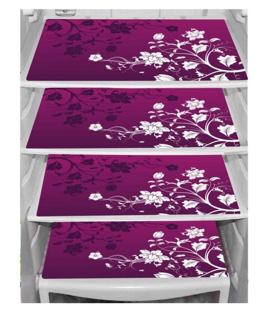 Revexo Set of 4 PVC Multi Fridge Mats Revexo Set of 4 PVC Multi Fridge Mats