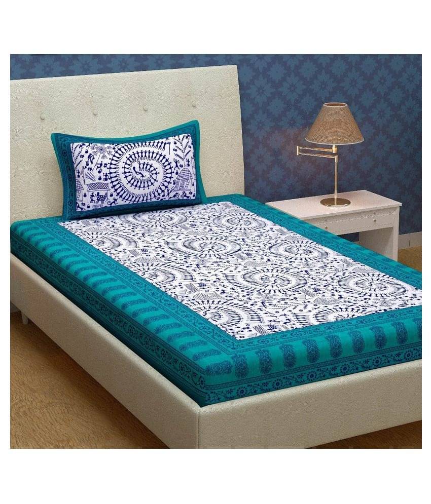 Uniqchoice Cotton Single Bedsheet with 1 Pillow Cover ( 220 cm x 153 cm ) Uniqchoice Cotton Single Bedsheet with 1 Pillow Cover ( 220 cm x 153 cm )