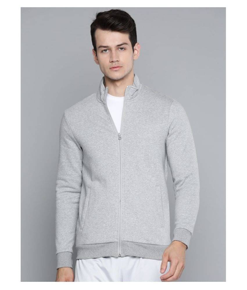 Alcis Grey Polyester Sweatshirt Alcis Grey Polyester Sweatshirt
