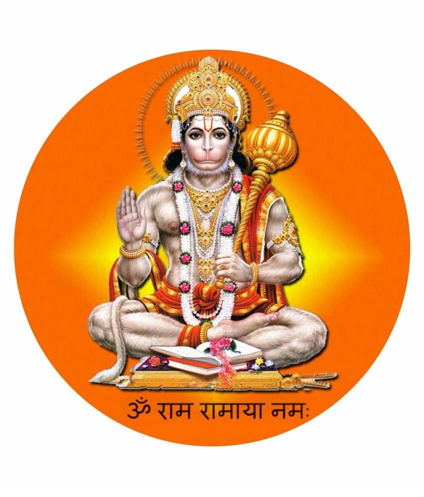 Asmi Collection Hanuman Wall Sticker ( 40 x 40 cms )