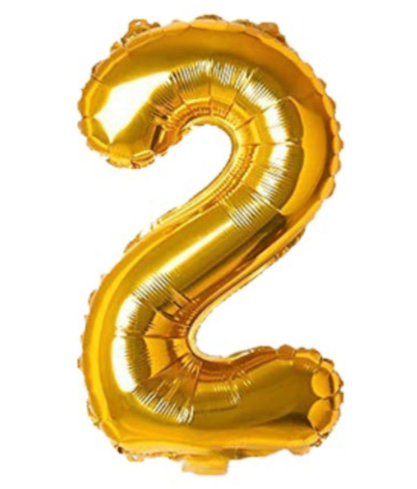     			Blooms Special Foil Balloon Number - 2 (Golden)