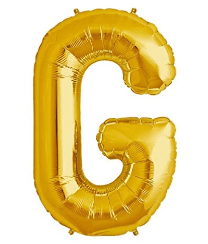     			Blooms Unique Alphabet Foil Balloon -G (Golden)