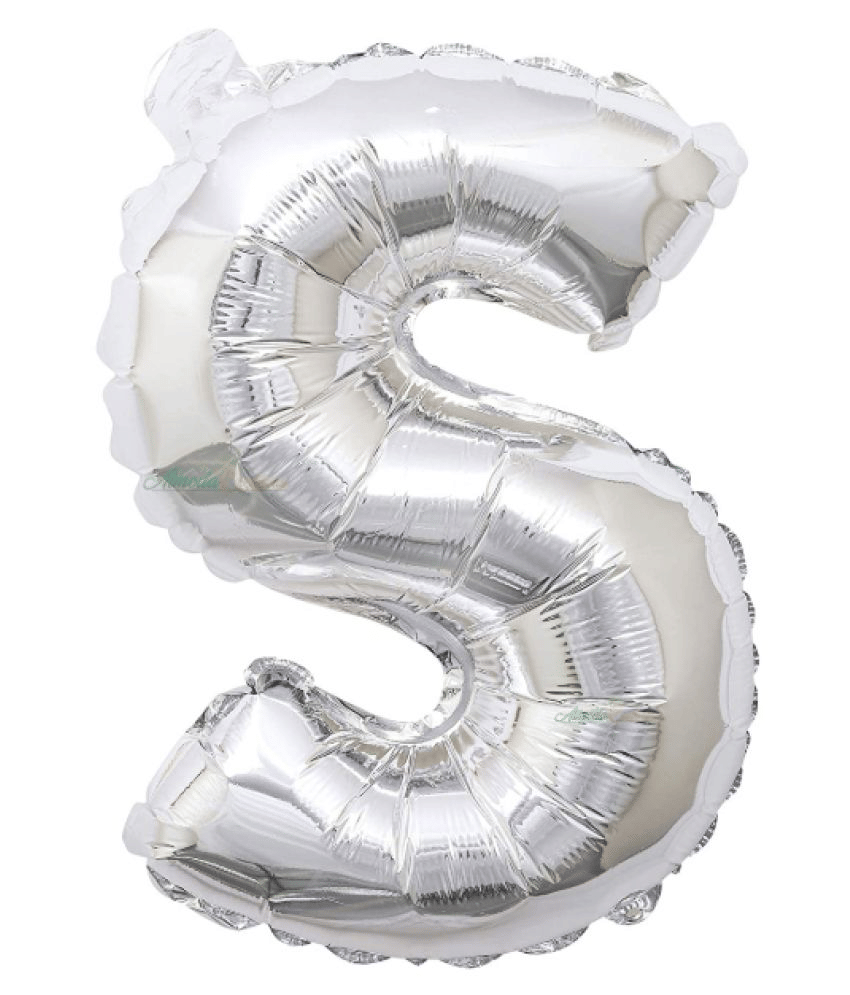     			Blooms Unique Alphabet Foil Balloon -S (Silver)