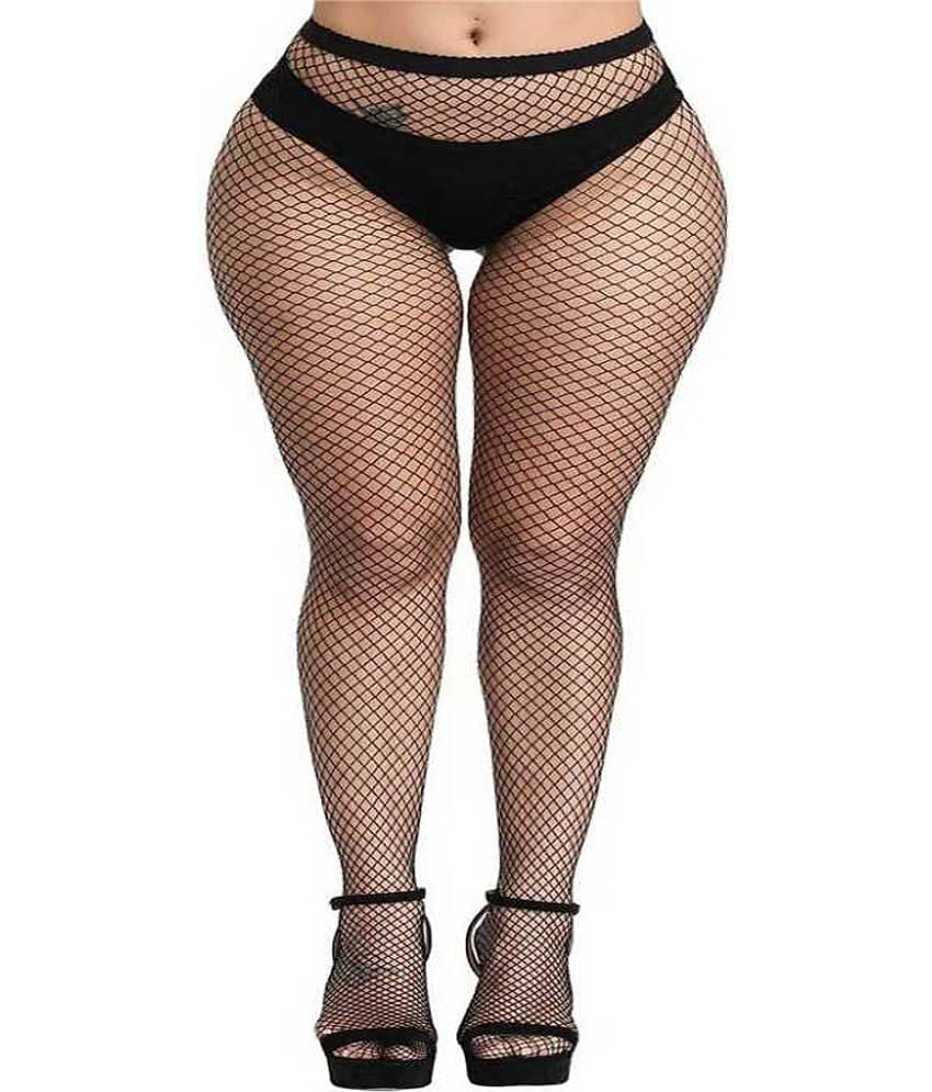 HF LUMEN - Black Net Women's Full length Stockings ( Pack of 1 ) - Socks | Buy online on ZillyBuy