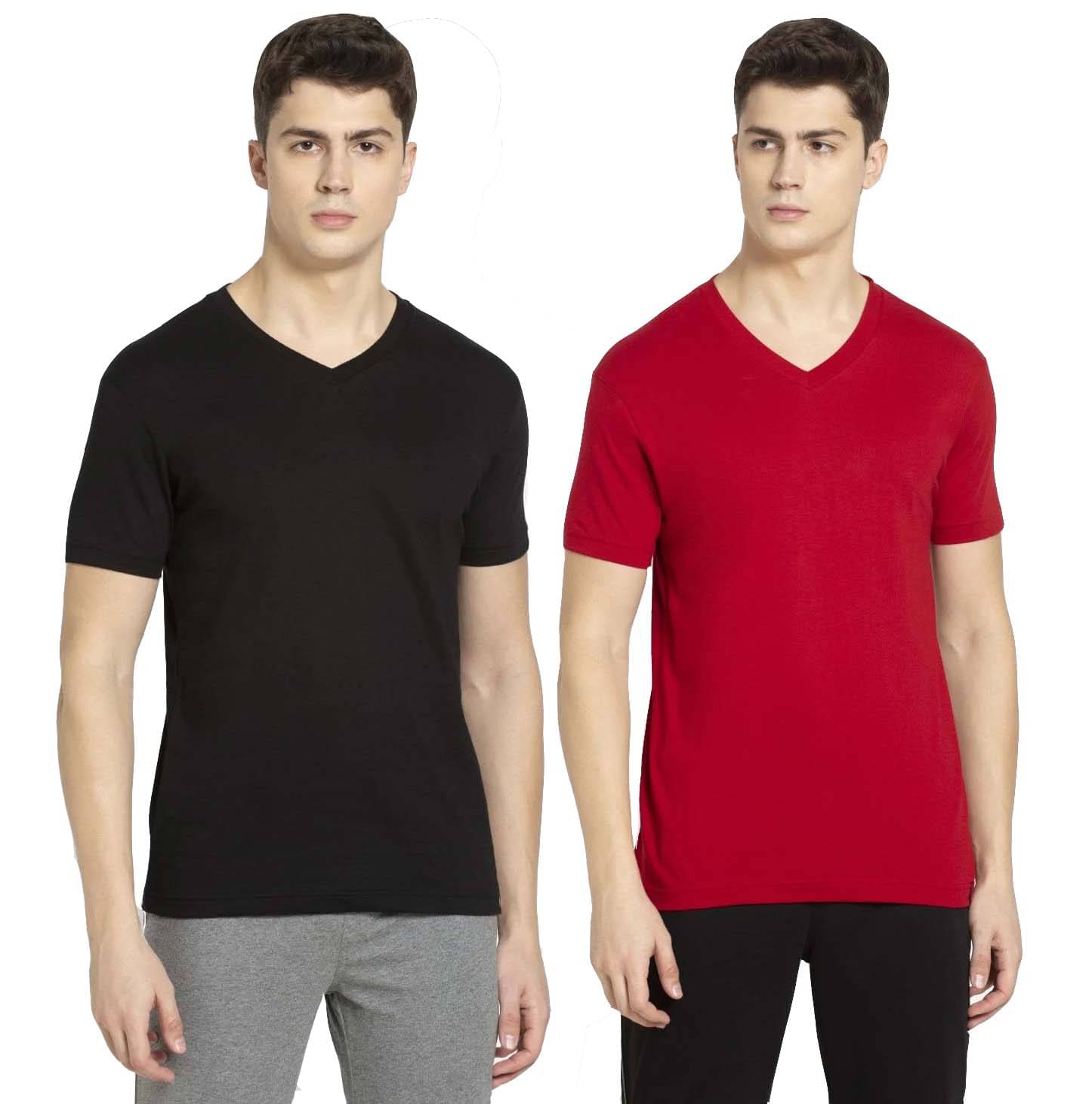 Jockey Multi Cotton T-Shirt Pack of 2     			Jockey Multi Cotton T-Shirt Pack of 2