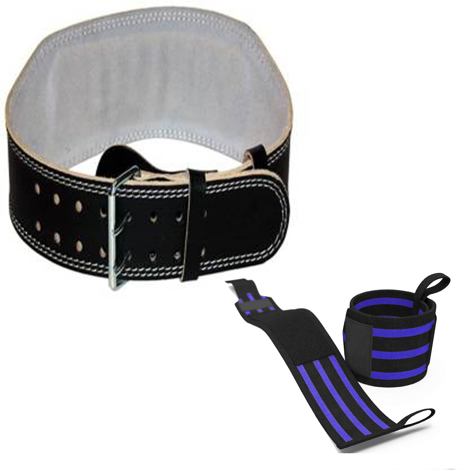 VINTO BEAST MODE COMBO 1 LEATHER (LARGE) 32-36 SIZE GYM BELT, 2 PC WRIST SUPPORTS VINTO BEAST MODE COMBO 1 LEATHER (LARGE) 32-36 SIZE GYM BELT, 2 PC WRIST SUPPORTS