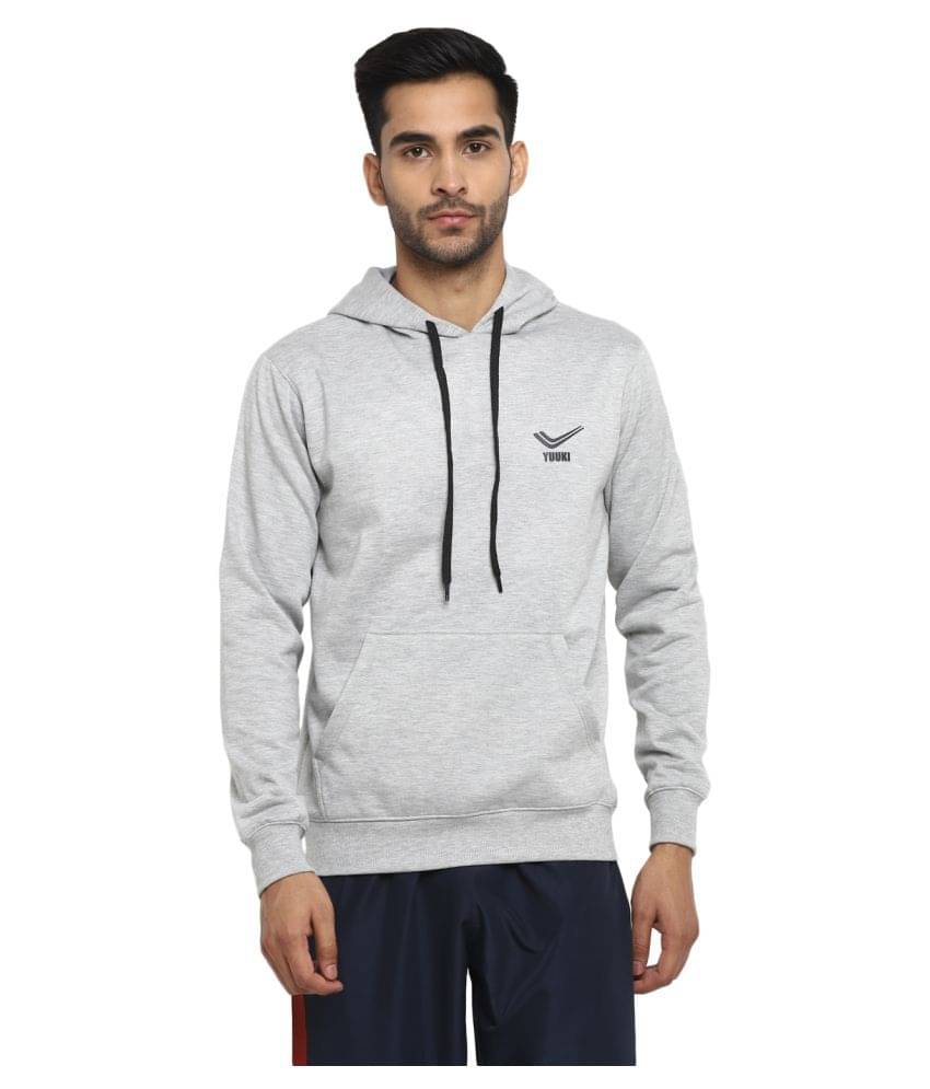 YUUKI Grey Polyester Sweatshirt YUUKI Grey Polyester Sweatshirt