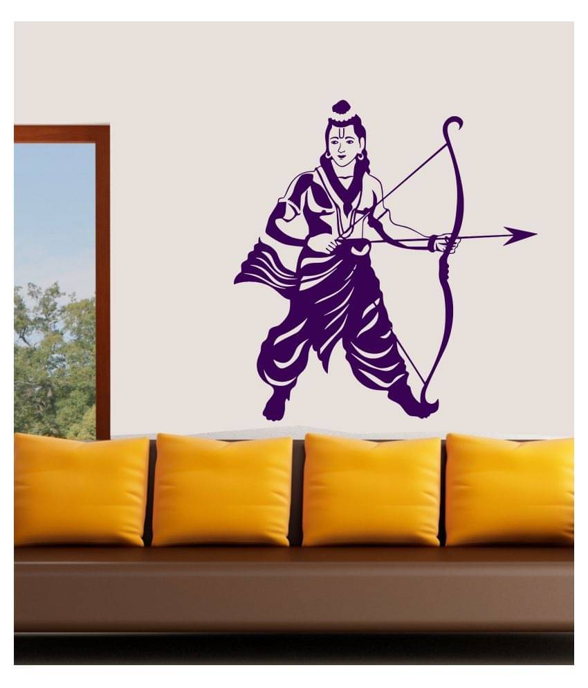 Asmi Collection God Sri Ram Chandra Wall Sticker ( 88 x 82 cms ) Asmi Collection God Sri Ram Chandra Wall Sticker ( 88 x 82 cms )