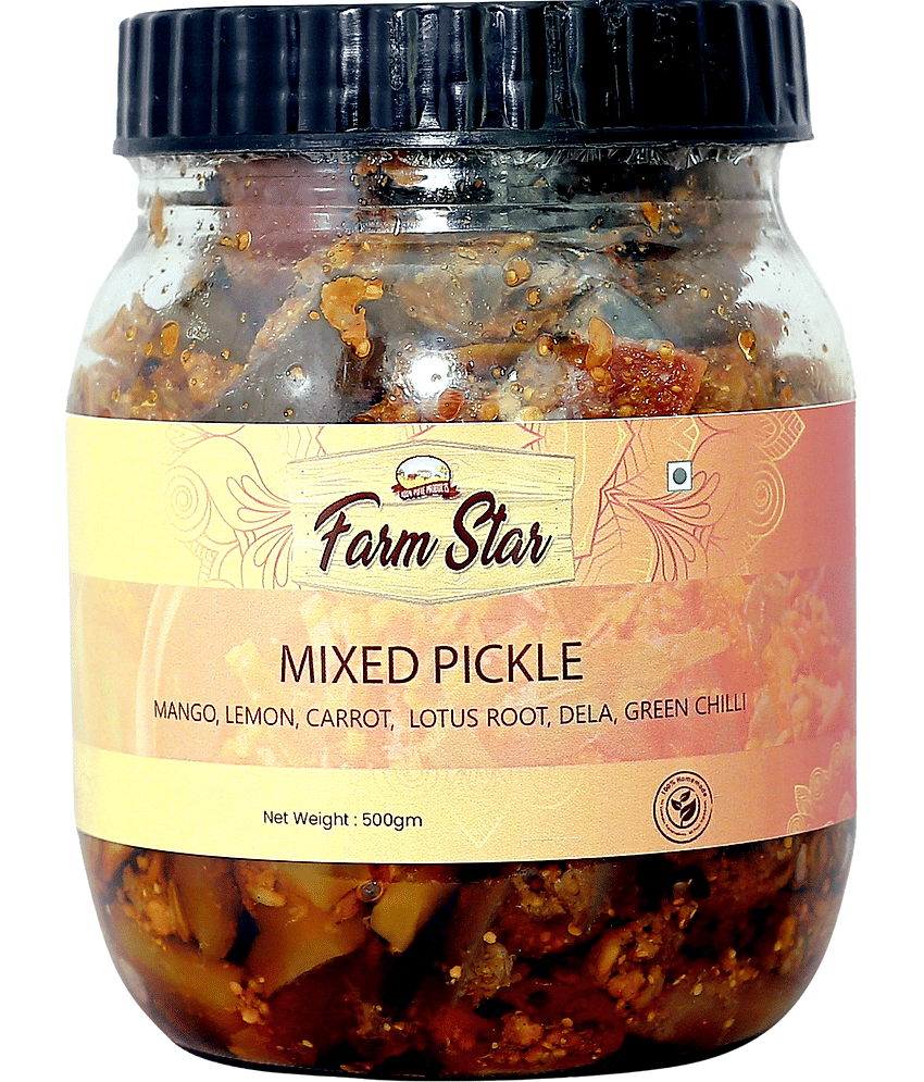 Farm Star (Mango, Lemon, Carrot, Lotus Root, Dela ) Fruit & Vegetable Pickle 500 g