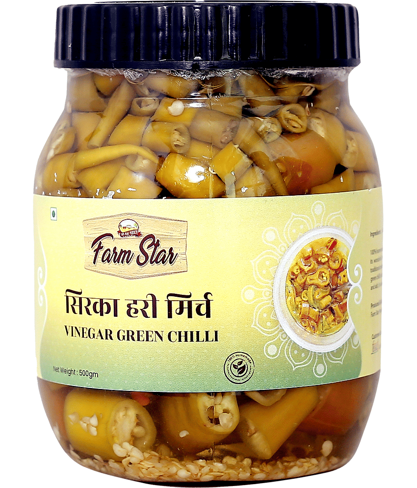 Farm Star (Sirka Hari Mirch) Vegetable Pickle 500 g