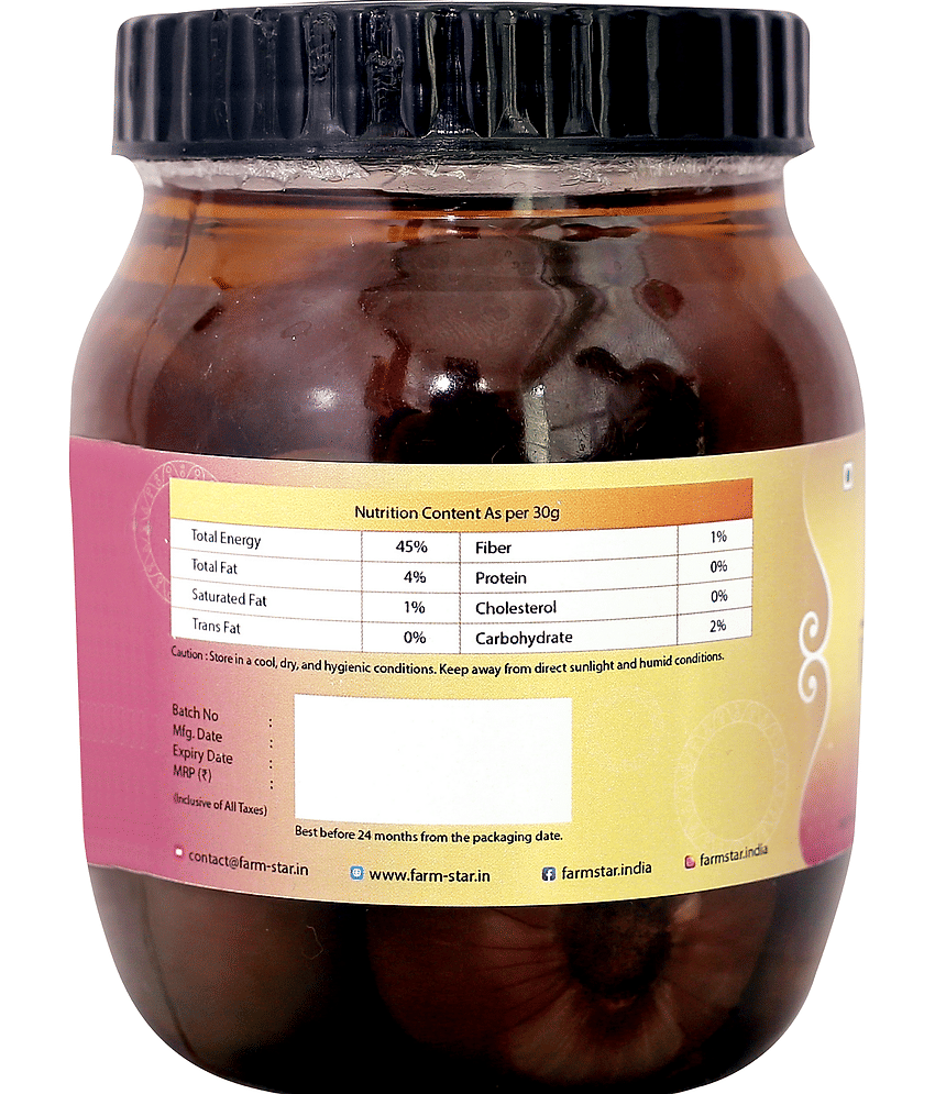 Farm Star (Sirka Pyaj) Vegetable Pickle 500 g