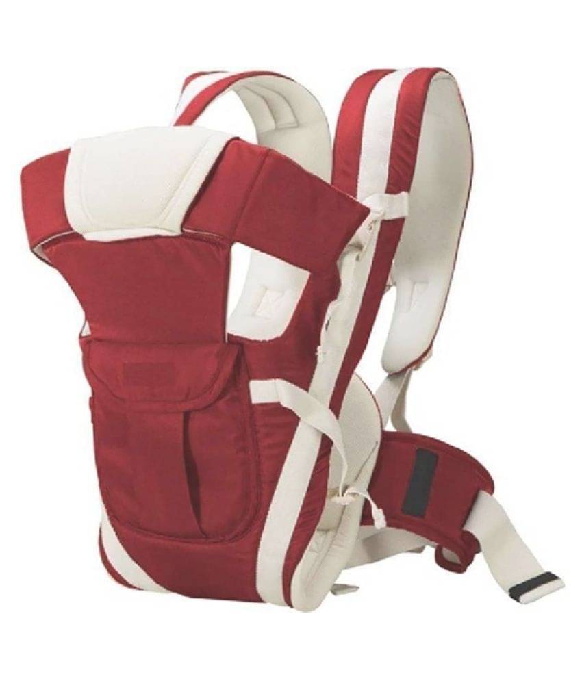     			Maroon AURAPURO baby Carrier | Adjustable Hands-Free 4 in 1 Position With Head Support baby AURAPURO Baby Carrier