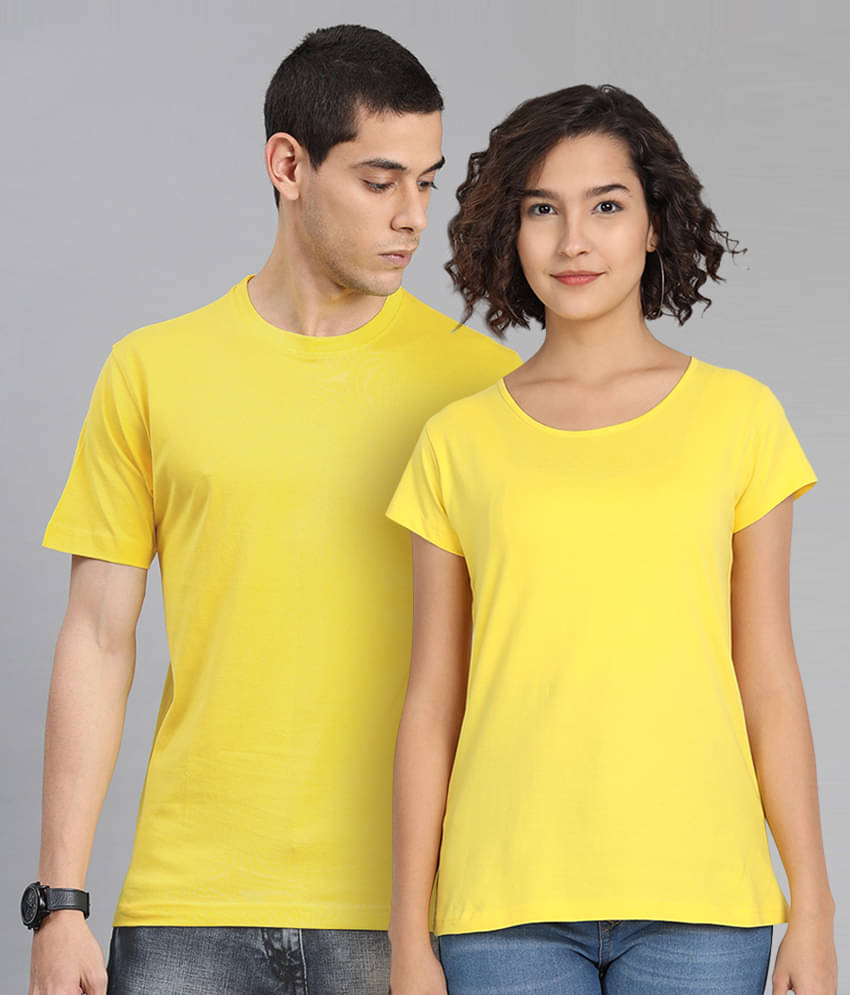     			Be Awara Yellow 100 percent cotton Couple Combo
