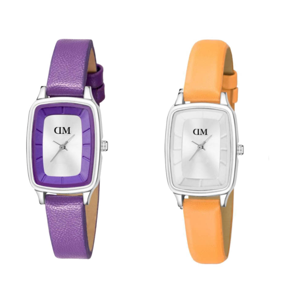     			David Miller PU Rectangular Womens Watch
