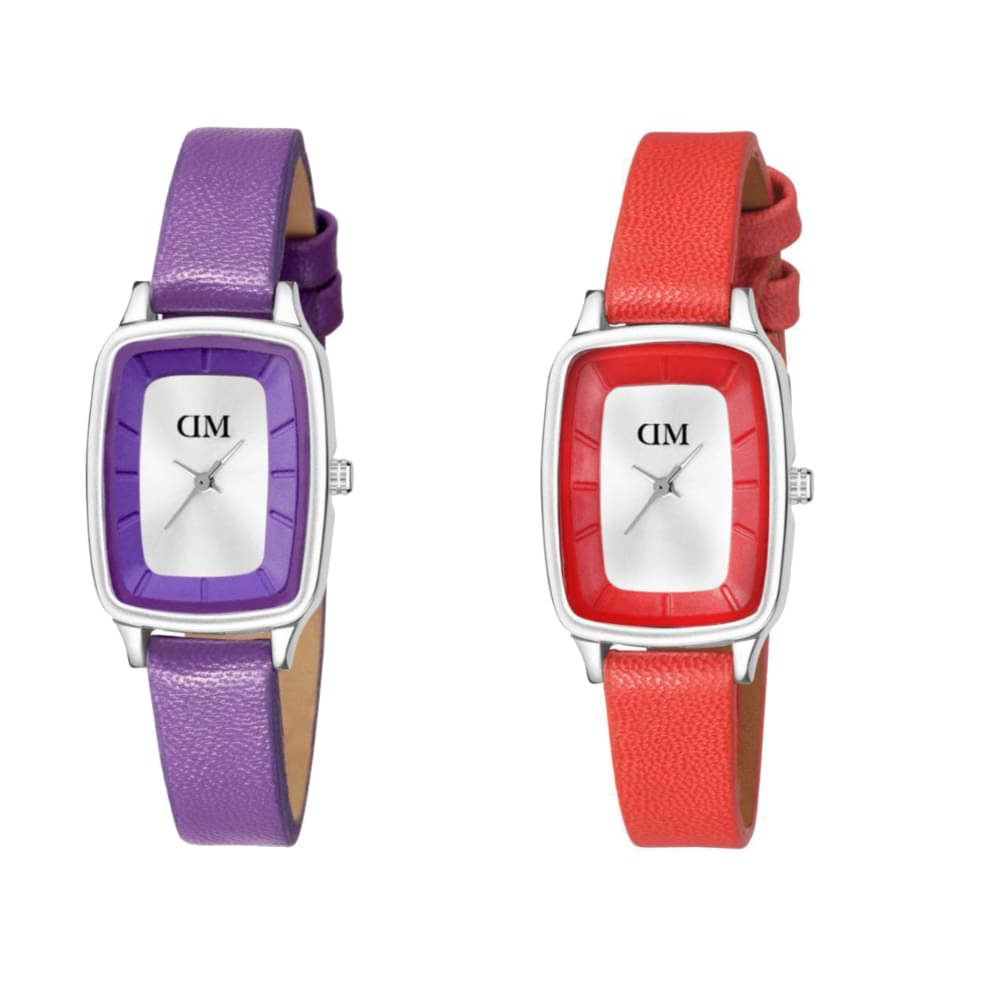     			David Miller - Multicolor PU Analog Womens Watch