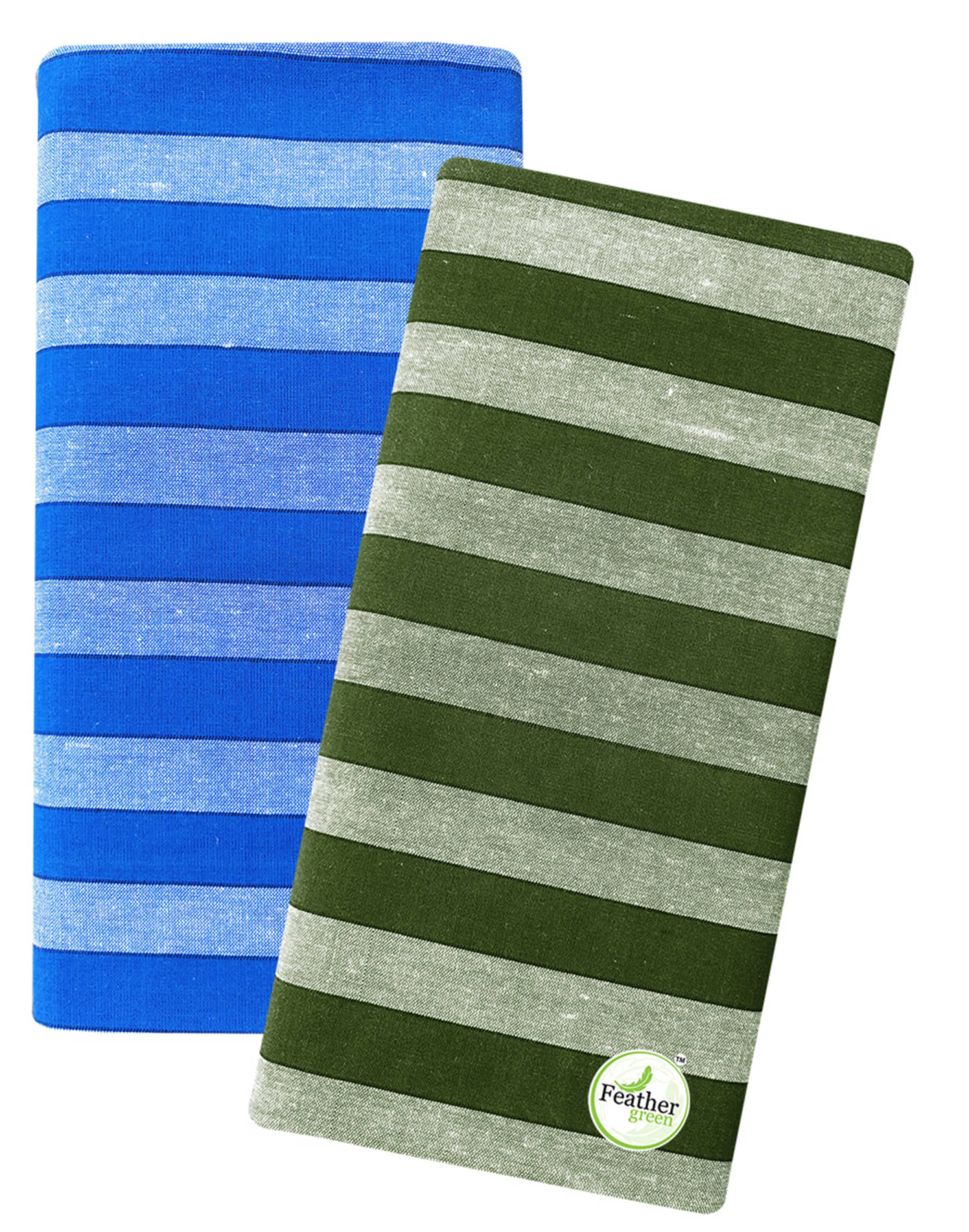 Feather Green Multi Lungi Pack of 2 Feather Green Multi Lungi Pack of 2