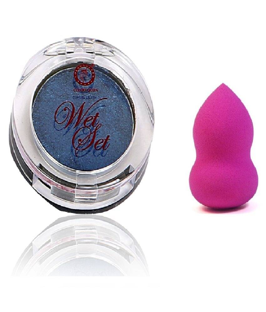 Colors Queen Wet Set Shimmer Highlighter with Beauty Blender Combo of 2 Colors Queen Wet Set Shimmer Highlighter with Beauty Blender Combo of 2