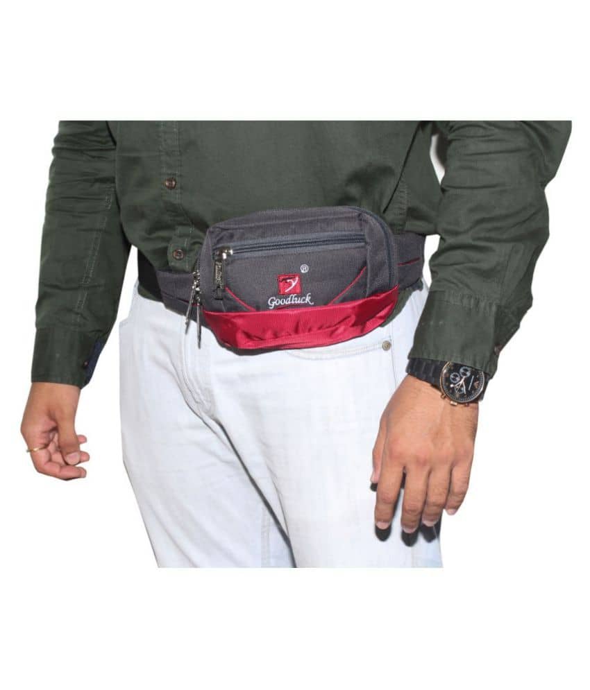 Goodluck Polyester Grey Pouch - Handbags | Buy online on ZillyBuy