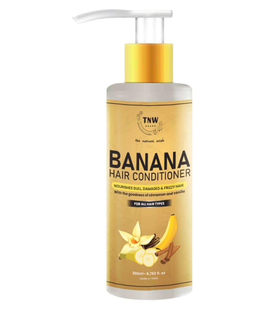TNW - The Natural Wash Banana Conditioner With Cinnamon & Vanilla For Frizz,Free Hair, 200Ml