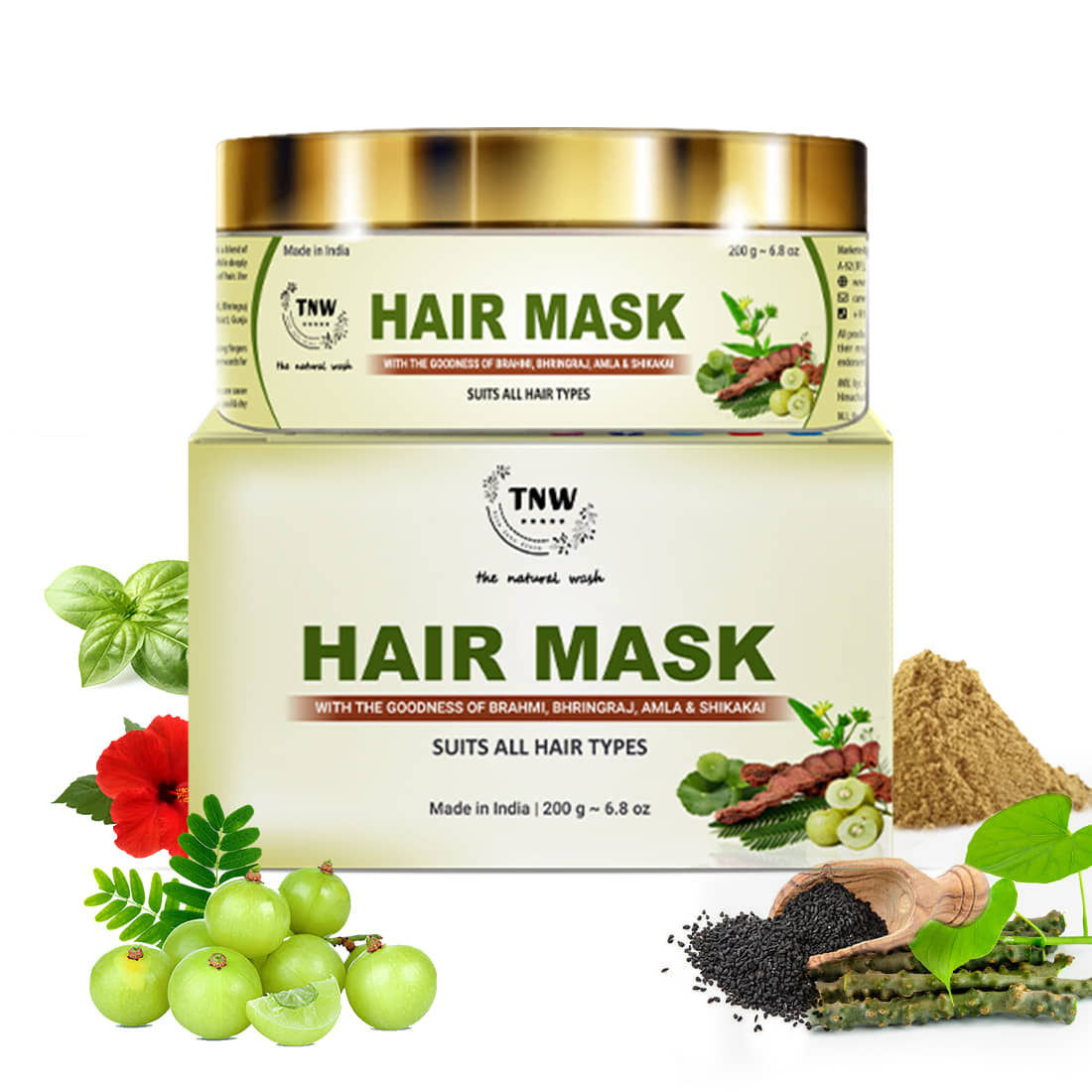 TNW - The Natural Wash Amla Hair Mask For Strong & Healthy Hair, 200G
