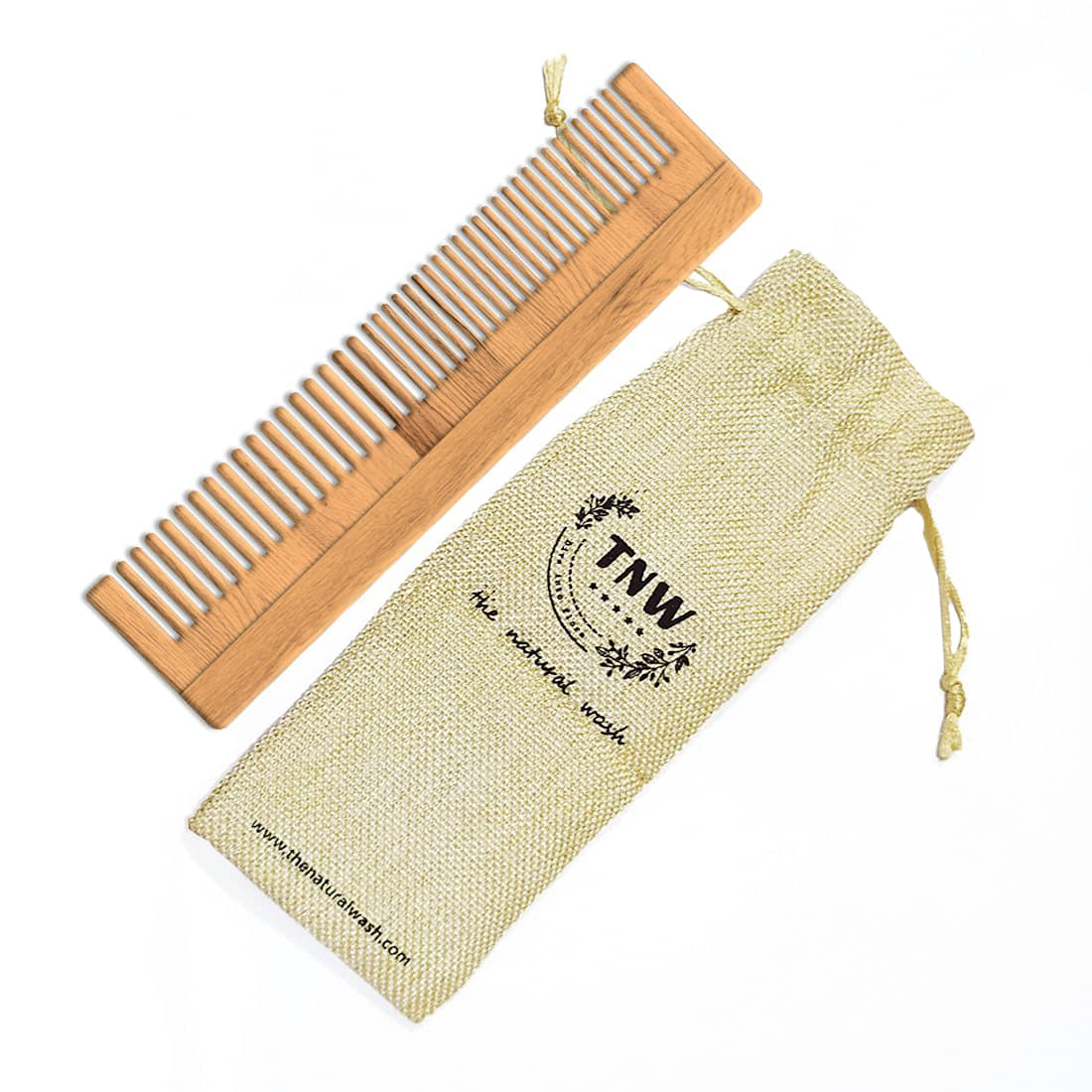 TNW - The Natural Wash Neem Wood Comb For Healthy Hair & Scalp