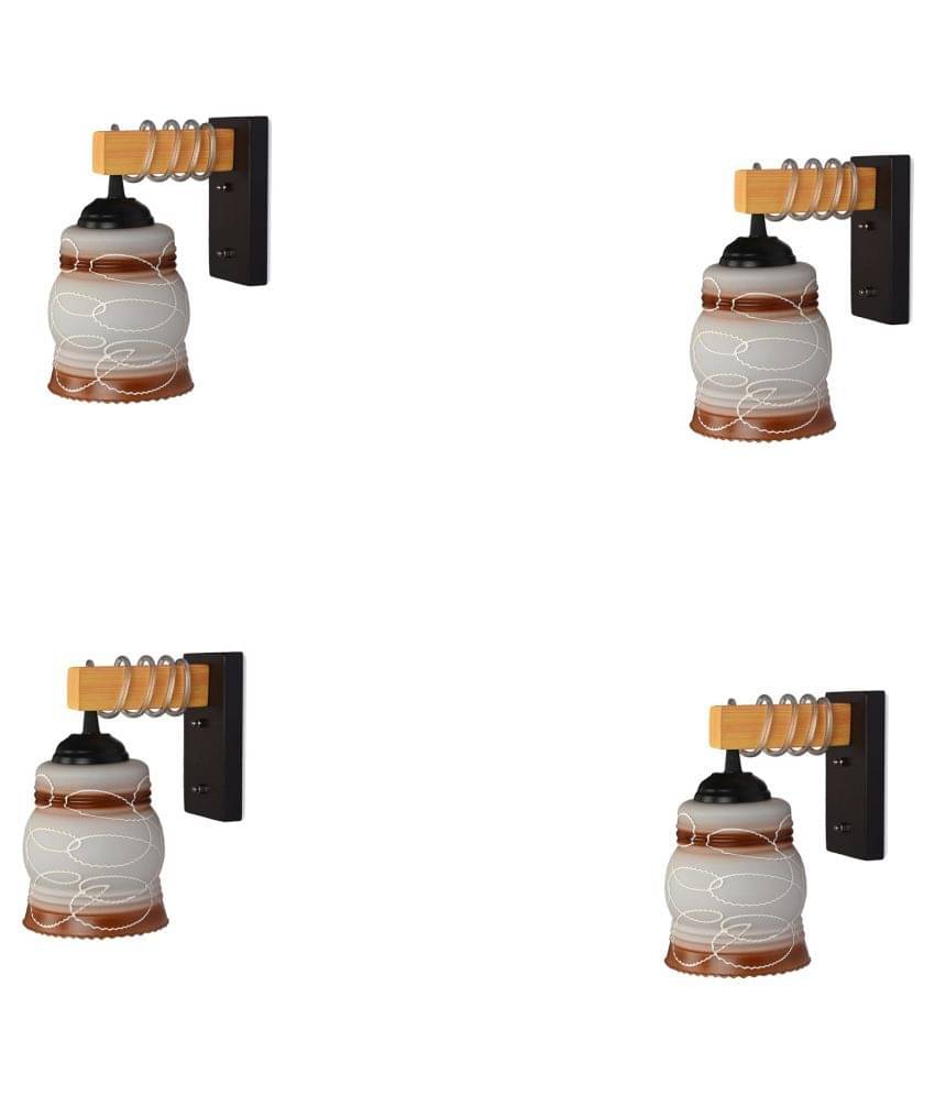     			AFAST Decorative Wall Lamp Light Glass Wall Light Multi - Pack of 4