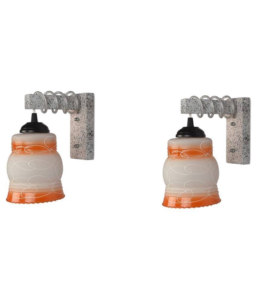     			AFAST Decorative Wall Lamp Light Glass Wall Light Multi - Pack of 2